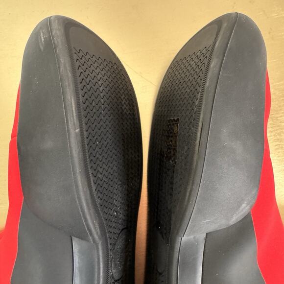 The Row Red Scuba Neoprene Bicolor Zip Ankle Sock Boot Shoes Size 36 Modern - Picture 9 of 10